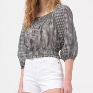 Levi's "Sheer Smocked Top"